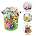 thumbnail image 2 of Super Mario Cartoon Circular Laundry Hamper Foldable Large Storage Baskets Organizer Bin Bag For Dirty Clothes Toys, 2 of 8