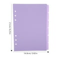 thumbnail image 2 of 6 Pcs Liners Handbook Classification Management Index Pagination Color A5 Size, 2 of 8