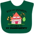 thumbnail image 3 of Inktastic Book My Reservation I'm Going to My Grandparents' House Boys or Girls Baby Bib, 3 of 4