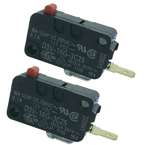 Scaroo WB24X829 Microwave Door Switch Compatible with GE Replaces WB24X0368 WB24X0384 2-PACK
