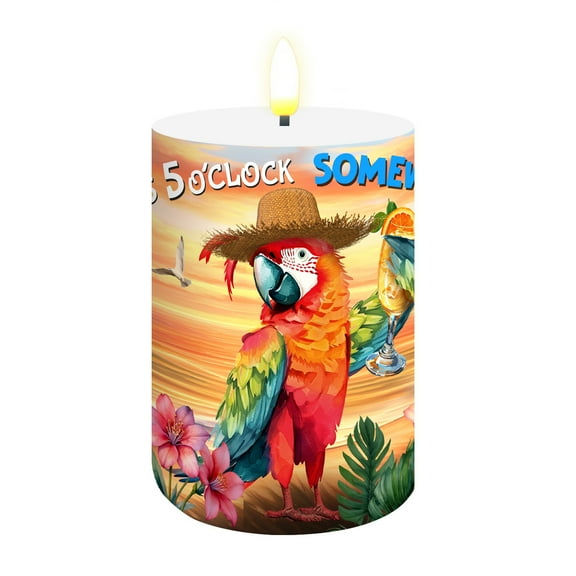 Briarwood Lane Sunset Parrot Flameless Candle