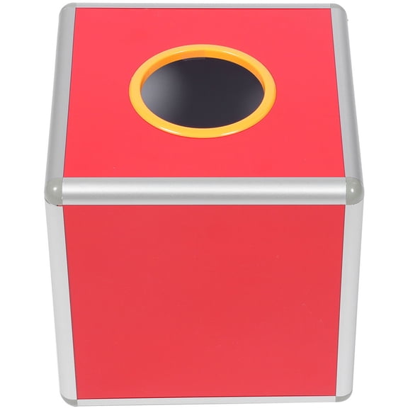 Milisten Red Aluminum Ballot Box Lock, Versatile for Home Use, Raffles, Donations, Events, and More