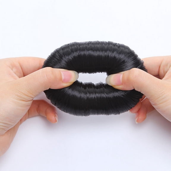 FENGGUIQU 3Pcs Hair Donut Bun Maker with Elastic Hair Tie for Effortless Updo Hairstyles
