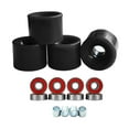 thumbnail image 2 of 4pcs 78A High Flexibility Quad Roller Skate Wheels with Bearings Installed Skateboard Wheels for indoor e outdoor Roller Skating Black, 2 of 9