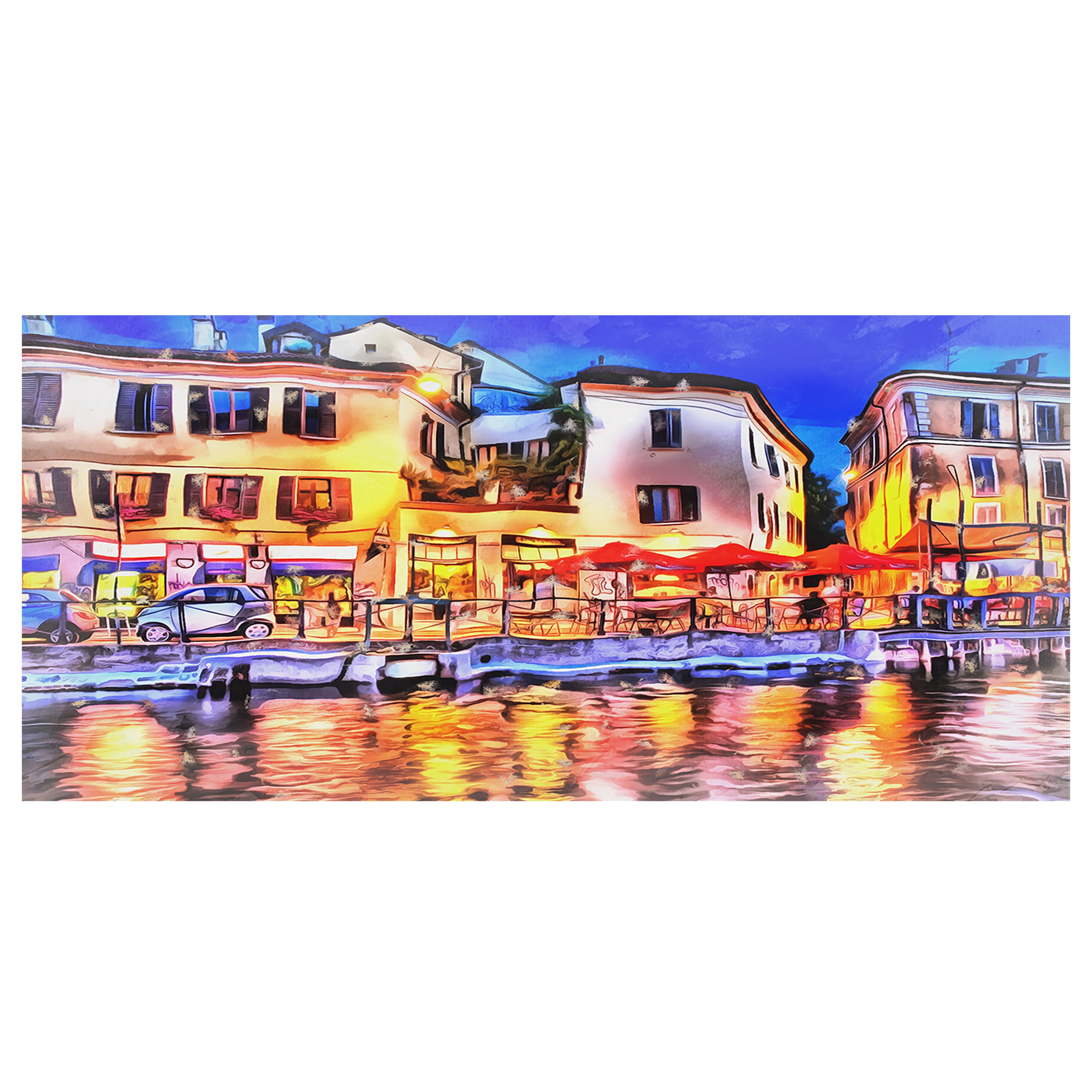 DESIGN ART Cafe on the French Riviera' Gallery-wrapped Canvas Art