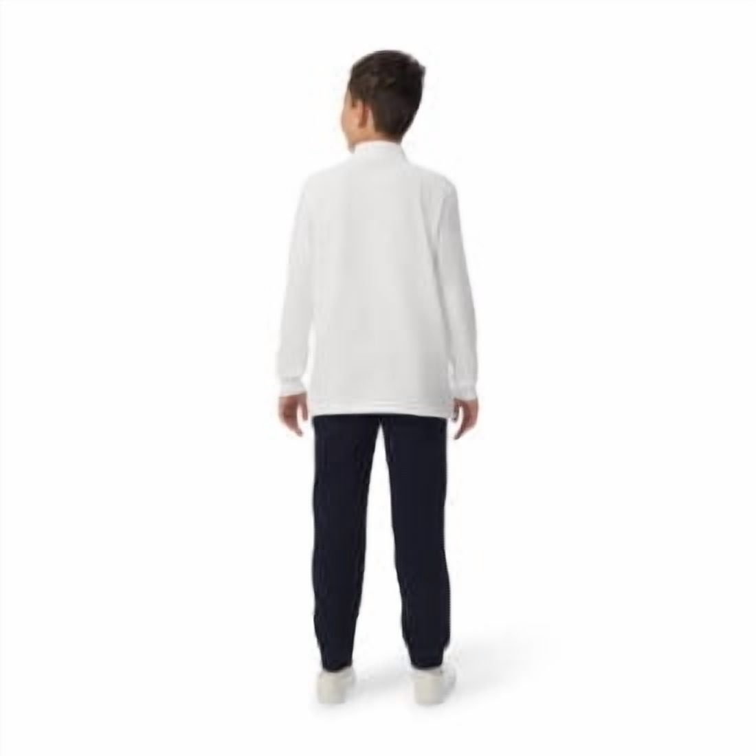 French Toast Boys School Uniform Long Sleeve Pique Polo Shirt, Sizes 4-20