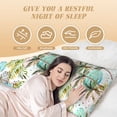 thumbnail image 4 of Bingfone Body Pillow Cover Long Pillow Case With Zipper Decorative Bedding Pillowcase 20"X54" Soft Cushion Pillow Case For Bedroom-Watercolor Palm Tree, 4 of 8