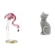 thumbnail image 1 of Estatua de resina de flamenco, escultura de gato, figura ornamental de ave, decoración de resina resistente, ideal para regalar, para el hogar, la ofi, 1 of 8