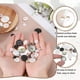 thumbnail image 3 of 26Pcs Botones de Concha Natural, Botón de Perla de 11.5mm 2 Agujeros, Negro, 3 of 6