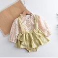 thumbnail image 2 of 2Pcs Vintage Baby Girl Clothes Spring Set, 2 of 8