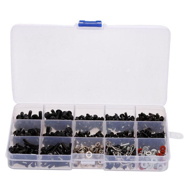 de Tornillos de Reparación de Tornillos DIY , Herramienta de Tornillos para Axial SCX10 1:10, Camiones , Piezas de Repuesto de Hugo Tuercas de tornillos de oruga RC