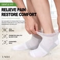 thumbnail image 5 of UNEEI Bamboo Viscose Diabetic Ankle Socks: Wide Calf Diabetic Socks with Seamless Toe - 6 Pairs Non Binding Neuropathy Socks for Women Men, Size 11-13, 5 of 7