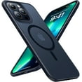 thumbnail image 3 of Mgnaooi Funda magnética para iPhone 15 Pro Max [prueba de caída de grado MIL y compatible con MagSafe] Parte trasera mate translúcida, antiarañazos, a prueba de golpes, funda para teléfono para 15 Pro, 3 of 4