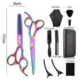 thumbnail image 2 of Juego de tijeras de corte de pelo de 10 piezas, kit de tijeras de corte de pelo profesional para peluquero, salón, hogar, 2 of 5