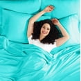 thumbnail image 6 of Empyrean Bedding Set of 2 Pillow Cases, King Pillowcase Premium Microfiber, King Size 20"X40" Teal, 6 of 9