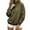Army Green, variant on Women's Half Zip Pullover Sweatshirt Quarter Zip Mock Neck Long Sleeve Loose Fit Solid Color Casual Fall Top
