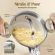thumbnail image 3 of Stock Pot Gotham Steel de 5 litros con tapa de colador, antiadherente, color crema, 3 of 8