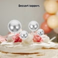 thumbnail image 4 of unbranded 20Ud Decoraciones Plateadas En Bola Para Pastel Y Cupcakes Con Acabado Delicado, 4 of 8