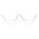 thumbnail image 1 of Cadena de pantalones Punk Qarigey 2piezas Plata 40-50cm, 1 of 6