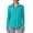 Turquoise, variant on Pinspark Womens UPF 50 Sun Shirts Quick Dry Quarter Zip Pullover Long Sleeve Workout Running Golf Beach Tops Loose Fit