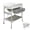 Gray, variant on 2 in 1 Baby Bathtub with Changing Table, Wanan Waterproof Diaper Changing Station Portable Changing Table