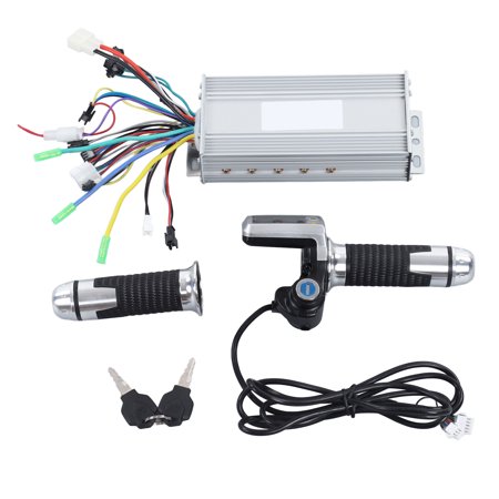 BOROCO Electric Bike Controller Set, 36/48V 1000W Electric Bike Controller with Speed Controller Throttle Grip LCD Display Kit