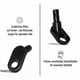 thumbnail image 4 of Acoplamiento de remolque de bicicleta con hebilla Conector de ángulo de montaje de remolque de bicicleta Se adapta a la mayoría de los remolques de bicicleta Xemadio LL-0721, 4 of 6