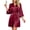 Pure Red, variant on DAKIMOE Silk Satin Robes for Women Bride Bridesmaid Party 3/4 Sleeve Sexy Short Bath Robe Comfy Sleepwear Loungewear Nightwear for Womens, Pure Red, L