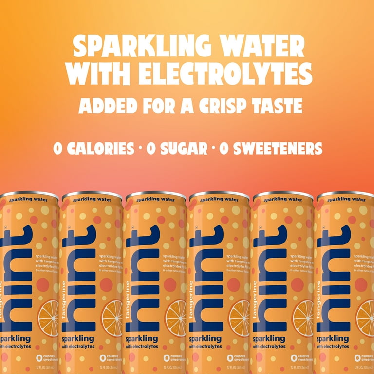 Hint Sparkling Water Tangerine, 12 fl oz Cans, 12 Pack photo 4