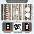 thumbnail image 3 of Yayeee Blank Wall Plate Cover 1-Gang 4.5"x2.7" Home Unused Decorative Outlet, Black Abstract Dots, 3 of 7
