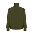 thumbnail image 4 of Womens Fall Winter Fashion Sweaters Quarter Zip up pullover Polo sweatshirt women casual trendy tops Army Green L, 4 of 7