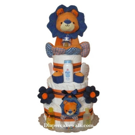 Baby Boy Safari - Roi Lion gâteau de couche-culotte