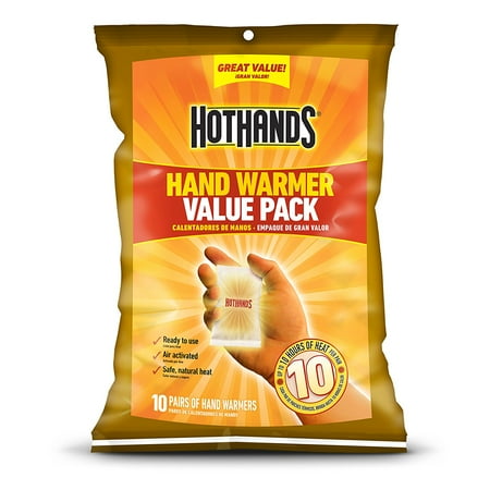 Hot Hands Hand Warmers 10 Count Value Pack (Best Winter Hand Warmers)