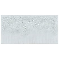 Empire Art Direct White Snow A Textured Metallic Hand Painted Wall Art, 24" x 48" x 1.5", Ready to Hang