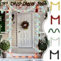 Wzzjkit 197in Christmas Garlands Encrypted Garland Colourful Light Up Artificial Garland Christmas Decorations for Christmas Table Fireplace Wall Home Decoration with 197in String Light