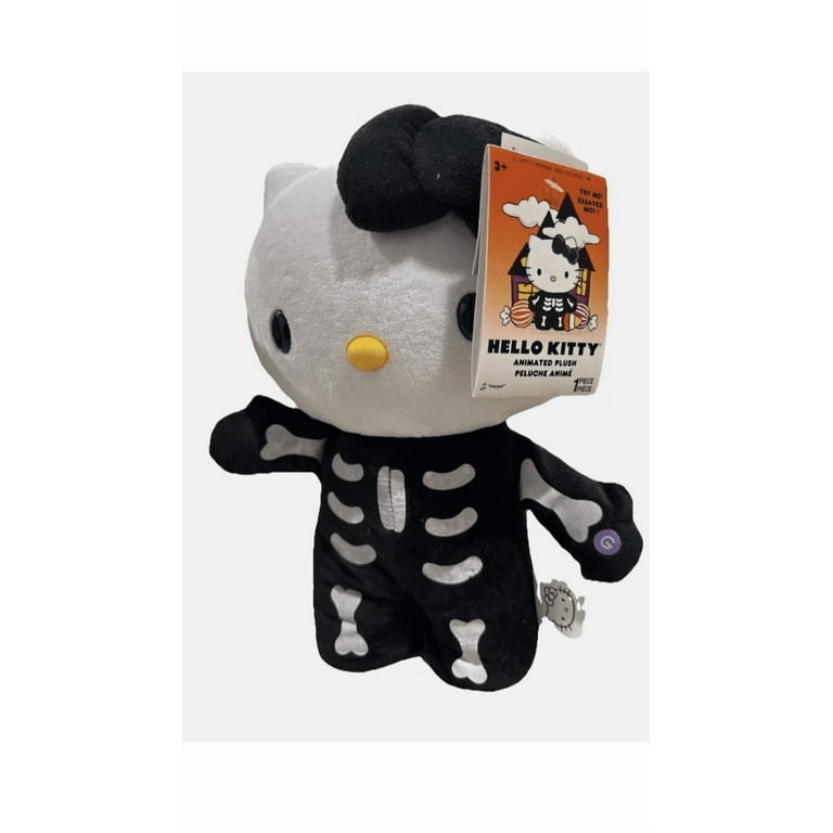 Hello Kitty Halloween Plush Side Stepper Skeleton - Walmart.com