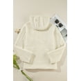 thumbnail image 6 of Women's Beige Fleece Zip Up Hooded Jacket with Pocket | [ZhiHiMeRi] | (US 12-14)L, 6 of 12