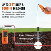 KFFKFF Underground Cable Locator 3 FT Max. Detection Depth Wire Break Detector for Pet Fence Buried Sprinkler Valve and for Locating Irrigation Tone Generator Kit