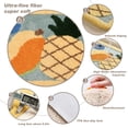 thumbnail image 3 of Kaisaatti Pineapple Fruits Multicolor Microfiber Bath Mat, 19.7" x 31.5", Non-Slip Backing, 3 of 7