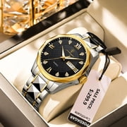 Poedagar luxury man wristwatch sport stainless steel men watch waterproof luminous date week men's watches business quartz clock