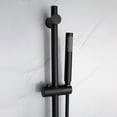 thumbnail image 4 of Lexora  8 in. Luviah Round Rain Shower & Handheld Set, Matte Black, 4 of 8