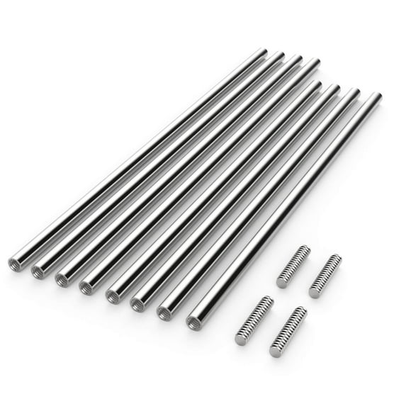 Olle Gardens Anti-corrosion Aluminum Support Rods for 44" Wide Garden Beds, 4 Pack