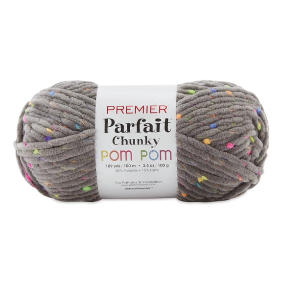 Premier Parfait Chunky Pom Pom Yarn-Disco Ball
