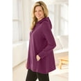 thumbnail image 3 of Woman Within Plus Size Snap Hoodie Pocket Sweatshirt, 3 of 3