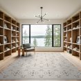 thumbnail image 2 of ODIKA 9'x12' Beige Geometric Pattern Design Washable Area Rug Contemporary Hourglass Motif for Dining Room, Basement, Large Office, Non-Slip Chair-Friendly, 2 of 7