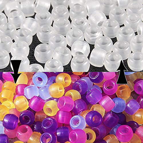 JPSOR 500pcs Uv Beads Scientific Multi Color Uv Beads, Changing