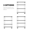 thumbnail image 4 of FITUEYES AV Component Media Stand Audio Rack 4-Tier Entertainment Shelves TV Stand for Video Components, Stereo Equipment, Gaming Consoles, Panda Silver Color, 4 of 5