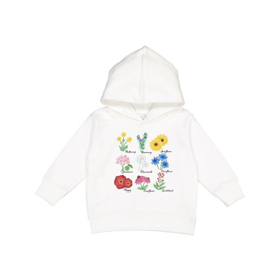 Inktastic Wild Flower Chart Toddler Hoodie