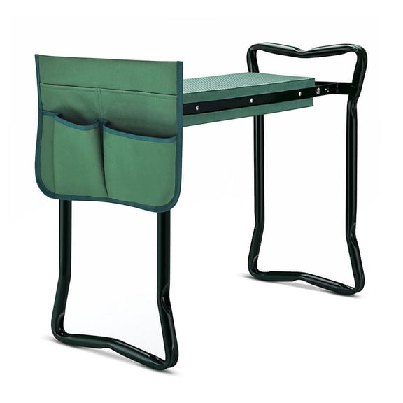 hostic Garden Kneeler Seat Gardening Stool Garden Bench Foldable Portable Garden Knee Stools with Tool Bag Pouch Soft EVA Foam Kneeling Pad
