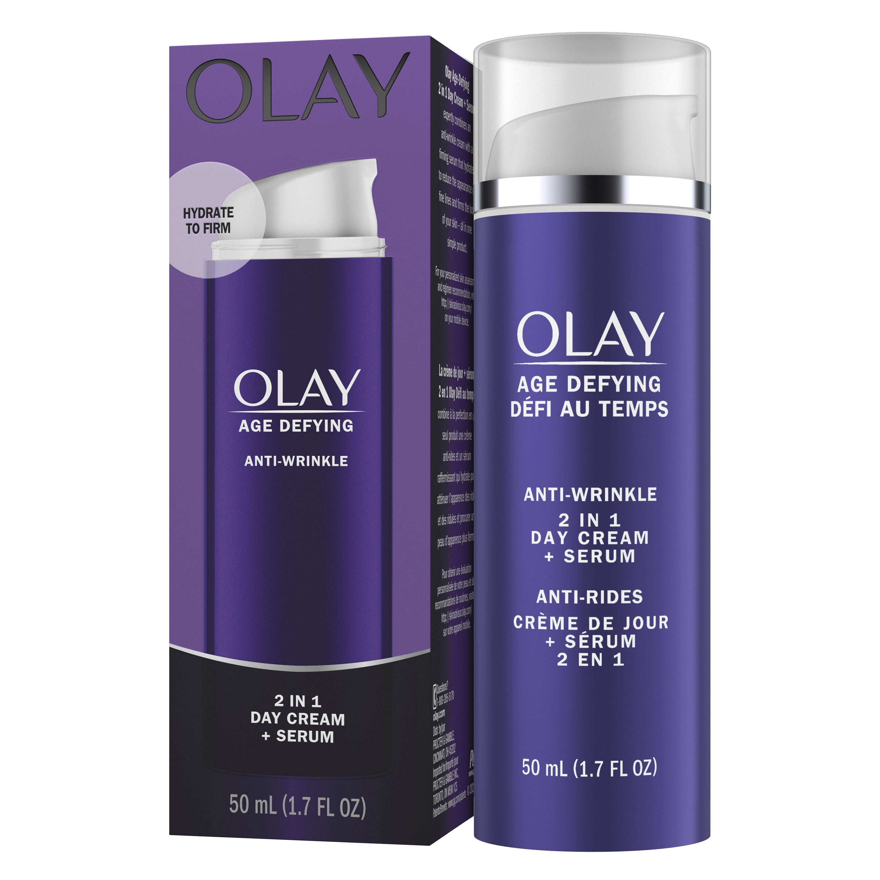 Olay Défi au Temps 2 en 1 Crème de Jour Anti-Rides + Sérum
